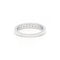 Bague 46 Demi-alliance en platine et diamants 58 Facettes 180076R