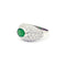 Bague 54 Bague en or blanc, émeraude et diamants 58 Facettes 230017SP