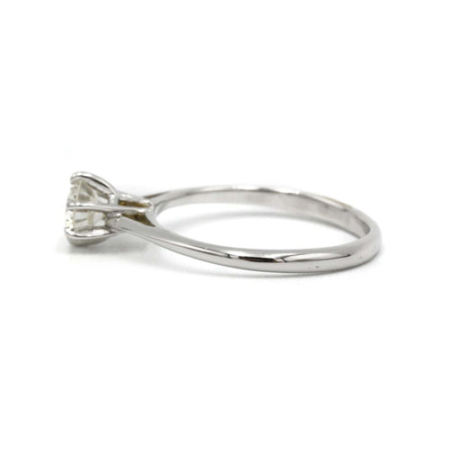 Bague 49 Bague solitaire en or blanc et diamant 58 Facettes 220531R