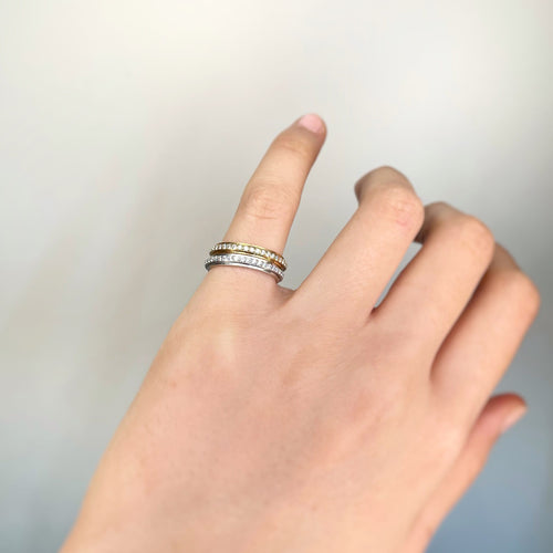 Pierścionek 49 Piaget Possession - Obrączka ślubna z białego złota i diamentów 58 Facettes 220556R
