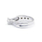 Ring 53 Tvunnet ring i hvitt gull og diamanter 0,35 ct 58 Facettes 220562R