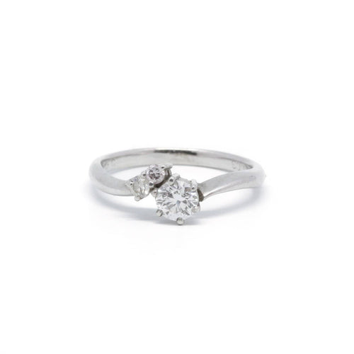 Bague 50 Solitaire - Bague en platine et diamants 58 Facettes 150222R