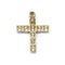 Pendentif Pendentif croix en or jaune et diamants 1,80 ct 58 Facettes 230005SP
