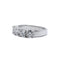 Size 50 ring Half-eternity ring in white gold and diamonds 58 Facettes 220503R