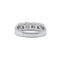 Size 50 ring Half-eternity ring in white gold and diamonds 58 Facettes 220503R