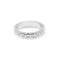 Ring 51 Half-eternity ring in white gold and diamonds 58 Facettes 180082R