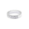 Ring 51 Half-eternity ring in white gold and diamonds 58 Facettes 180082R