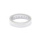 Ring 51 Half-eternity ring in white gold and diamonds 58 Facettes 180082R