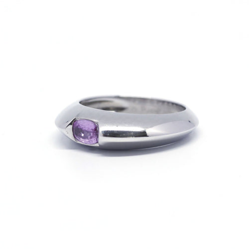 Bague 56 Piaget - Bague en or blanc et saphir rose 58 Facettes 130168R