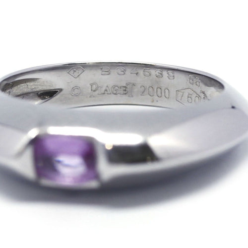 Bague 56 Piaget - Bague en or blanc et saphir rose 58 Facettes 130168R