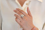 Bague 54 Bague diamants en or blanc 18k 58 Facettes 26526dv