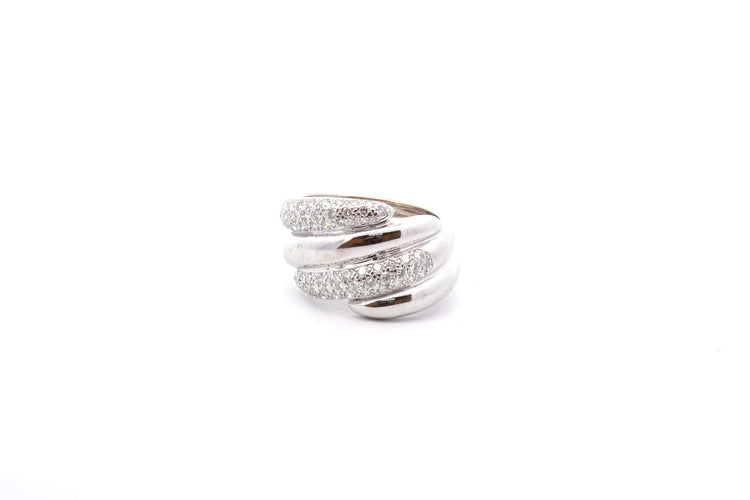 Bague 54 Bague diamants en or blanc 18k 58 Facettes 26526dv