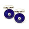 Manchetknapper Manchetknapper i hvidguld, emalje og diamanter 58 Facettes 190059R