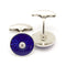 Manchetknapper Manchetknapper i hvidguld, emalje og diamanter 58 Facettes 190059R