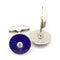 Manchetknapper Manchetknapper i hvidguld, emalje og diamanter 58 Facettes 190059R
