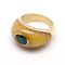 Anello 52 Anello anello in oro giallo, smeraldo e ambra 58 Facettes 120172R