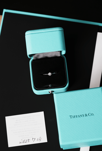 Ring 52 Tiffany & Co - The Tiffany Setting ring in platinum and diamond 58 Facettes Tiffany set 0.20