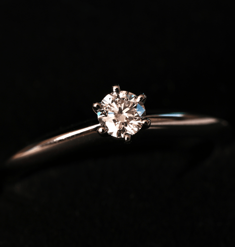 Ring 52 Tiffany & Co - The Tiffany Setting ring in platinum and diamond 58 Facettes Tiffany set 0.20