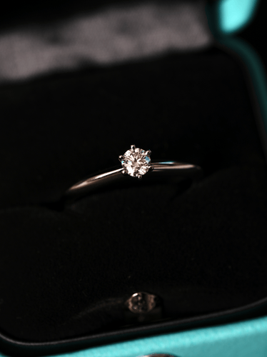 Ring 52 Tiffany & Co - The Tiffany Setting ring in platinum and diamond 58 Facettes Tiffany set 0.20