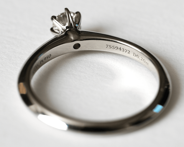 Ring 52 Tiffany & Co - The Tiffany Setting ring in platinum and diamond 58 Facettes Tiffany set 0.20
