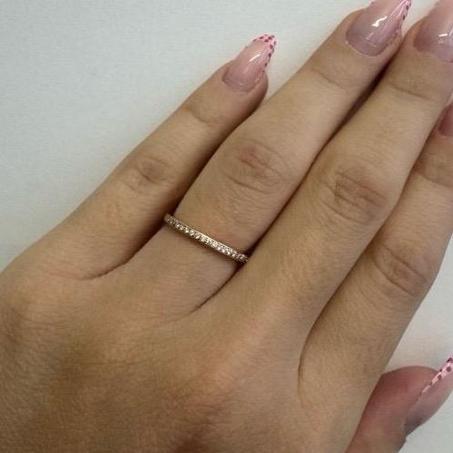 Bague 49 Bague alliance éternité en or jaune 18 ct et diamants 0,50 ct 58 Facettes 33358