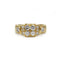 Ring 52 Vintage ring in yellow gold and diamonds 58 Facettes 1444