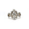 Belle Époque Ring 52 - Yellow gold ring, platinum and diamonds 58 Facettes 1443
