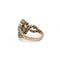 Belle Époque Ring 52 - Yellow gold ring, platinum and diamonds 58 Facettes 1443