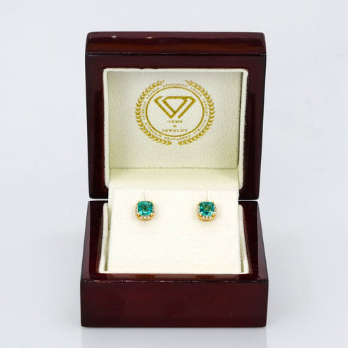 Náušnice Náušnice ze žlutého zlata 14 kt, smaragdy a diamanty 58 Facettes E0057