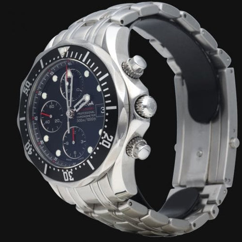 Omega Watch - Seamaster Diver 300M Chronograph watch in steel 58 Facettes MT48141