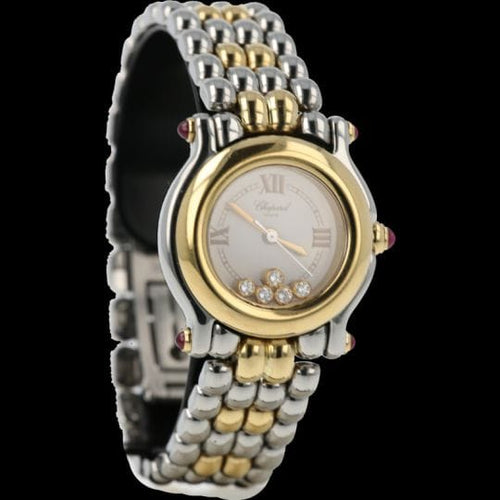 Ur Chopard Happy Sport Mini - Ur i gult guld og stål 58 Facettes MT47973