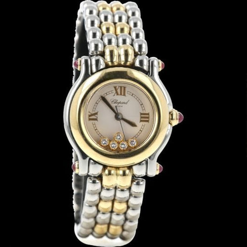 Ur Chopard Happy Sport Mini - Ur i gult guld og stål 58 Facettes MT47973
