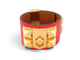 Armband Hermès Hondenhalsband Médor - Armband van roze Epsom-leer 58 Facettes 276893