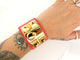 Armband Hermès Hondenhalsband Médor - Armband van roze Epsom-leer 58 Facettes 276893