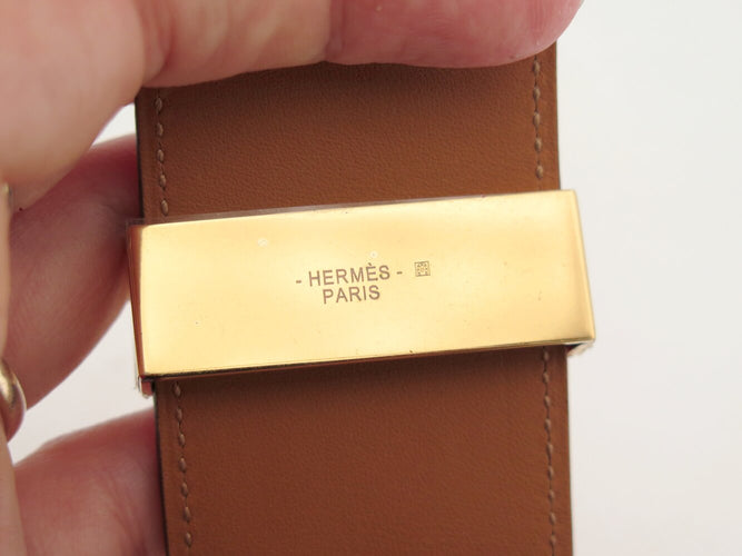 Armband Hermès Hondenhalsband Médor - Armband van roze Epsom-leer 58 Facettes 276893