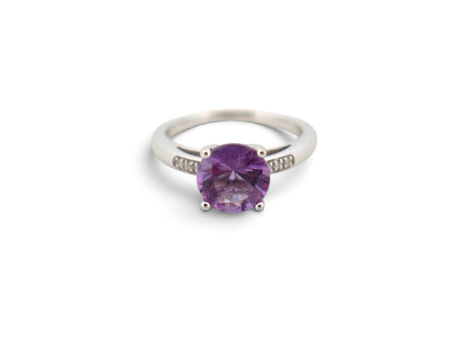 Ring 52 Mauboussin My Beloved Baby - Ring 52 in white gold, amethyst and diamonds 58 Facettes 276860