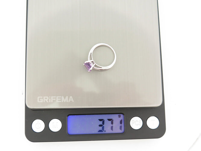 Ring 52 Mauboussin My Beloved Baby - Ring 52 in white gold, amethyst and diamonds 58 Facettes 276860