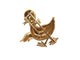Brosche Boucheron - Entenbrosche aus 18 Karat Gelbgold, Türkis und Diamanten 58 Facettes 276293