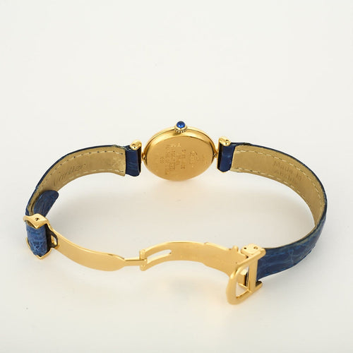 Armbanduhr Cartier Must Trinity - Armbanduhr mit vergoldetem Gehäuse in silber 58 Facettes A1243