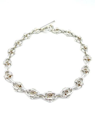 Collana Hermès Cybelle - Collana vintage in argento 58 Facettes HERMES COL 1049