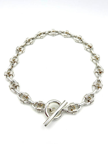 Collana Hermès Cybelle - Collana vintage in argento 58 Facettes HERMES COL 1049