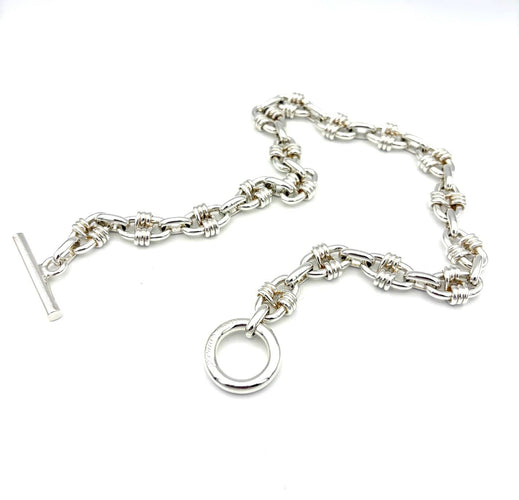 Collana Hermès Cybelle - Collana vintage in argento 58 Facettes HERMES COL 1049