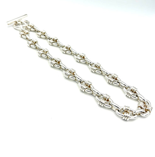 Collana Hermès Cybelle - Collana vintage in argento 58 Facettes HERMES COL 1049