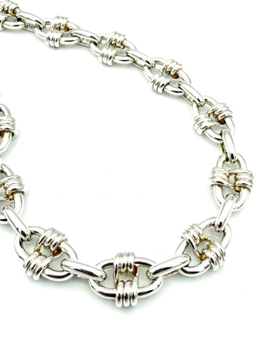 Collana Hermès Cybelle - Collana vintage in argento 58 Facettes HERMES COL 1049