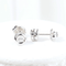 Náušnice Náušnice pecky z 18K bílého zlata a diamantů 0,10 ct 58 Facettes J010000357
