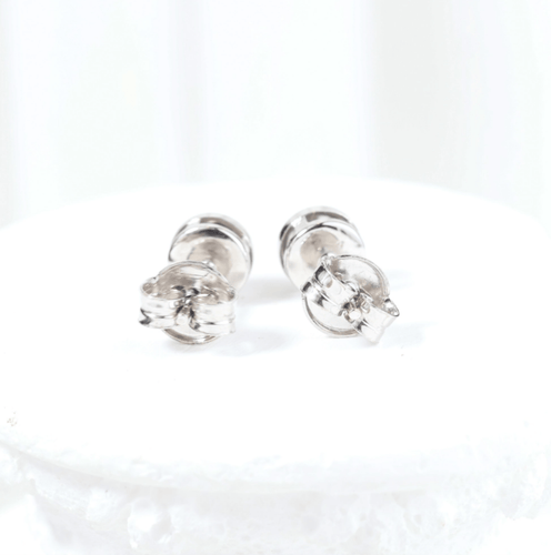 Náušnice Náušnice pecky z 18K bílého zlata a diamantů 0,10 ct 58 Facettes J010000357