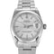 Rolex Datejust - Ocelové hodinky se stříbrným ciferníkem 58 Facettes A1188