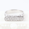 Ring 54 Open ring in 18K white gold and 0.60 ct diamonds 58 Facettes SN4