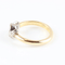 Ring 54 Ring Solitaire bicolor in 18K yellow and white gold and diamond 58 Facettes 159/24F