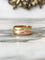 Anello 57 Anello in oro giallo e oro rosa 18K con diamanti 58 Facettes 287